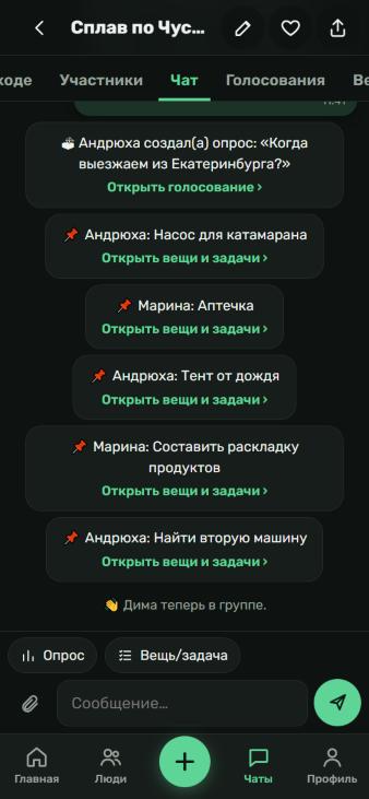 Чат группы